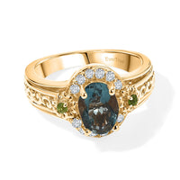 EverTrue White Moonstone, Multi Gemstone Ring in 18K YG Plated (Size 6.0) 1.90 ctw
