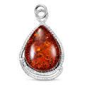 Baltic Amber Wrap Pendant without Chain in Sterling Silver - Sticky add to cart bar