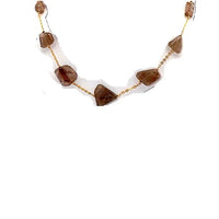 EverTrue Rutile Quartz 265.00 ctw Beaded Necklace in ION Plated Yellow Gold Stainless Steel 24-26 Inches