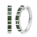 D'Joy Natural Diamond Hoop Earrings in Rhodium Over Sterling Silver 0.25 ctw - Sticky add to cart bar