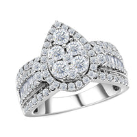 10K White Gold Diamond (G-H, I1-I2) Ring (Size 6.0) (5.75 g) 2.00 ctw (Delivery in 7-10 days) 2.00 ctw