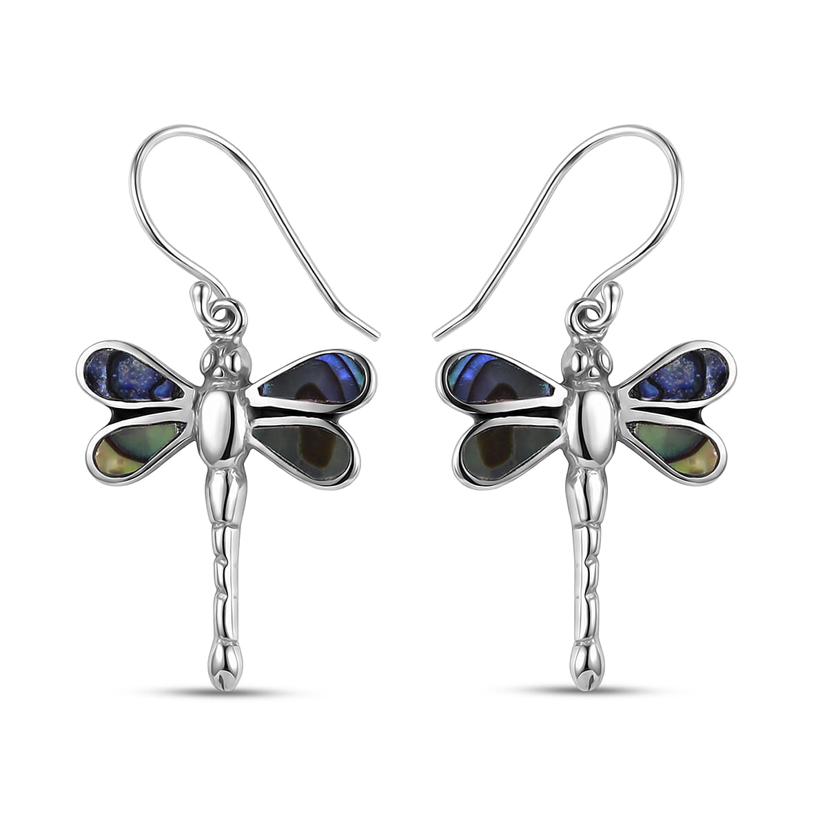 Abalone Shell  Earring Sterling Silver 0.10 ctw