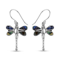 Abalone Shell  Earring Sterling Silver 0.10 ctw