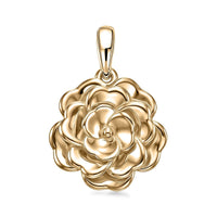 Luxoro 10K Green Gold Floral Pendant without Chain (3.0 g)