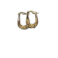 Horseshoe Hoop Earrings in 10K Yellow Gold 0.90 Grams - Sticky add to cart bar