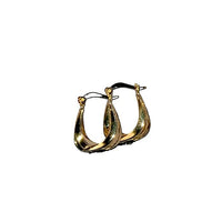 Twist Hoop Earrings in 10K Yellow Gold 1 Grams