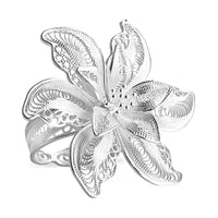 Artistry Tarakashi Collection Sterling Silver Floral Ring (Size 10.0) (7.60 g)