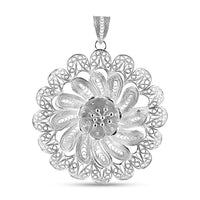 Artistry Tarakashi Collection Sterling Silver Floral Pendant without Chain (7.85 g)