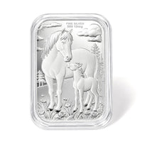 999 Fine Silver Horse Embossed Sheet (31x45.5mm) 10mg