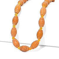 EverTrue Yellow Aventurine and Yellow Quartzite 285.00 ctw Beaded Necklace (18-20Inches) in ION Plated YG Stainless Steel