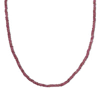 D'Joy Blush Tourmaline 31.00 ctw Beaded Necklace (18-20 Inches) in 18K Vermeil Yellow Gold Over Sterling Silver