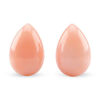 Peruvian Pink Opal Set of 2 (Pear 9x6 mm) 2.23 ctw