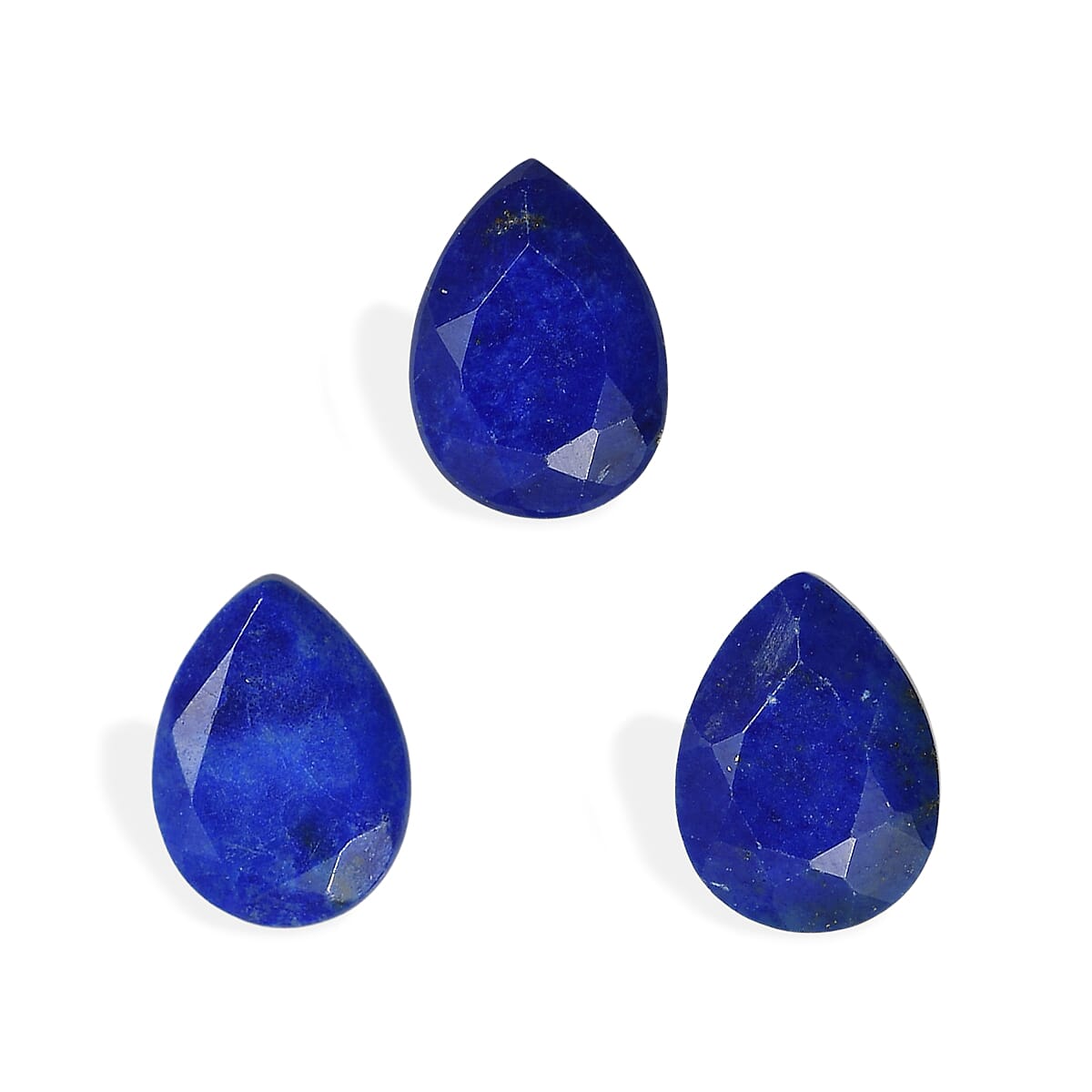 Lapis Lazuli Set of 3 (Pear 7x5 mm) 1.67 ctw