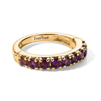 EverTrue African Amethyst Band Ring in 18K YG Plated (Size 10.0) 1.00 ctw