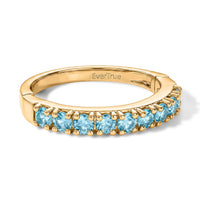 EverTrue Apatite 1.20 ctw Ring in 18K YG Plated (Size 7.0)