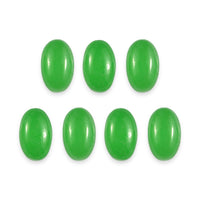 Green Jade (D) Set of 7 (Ovl 5x3 mm) 2.65 ctw