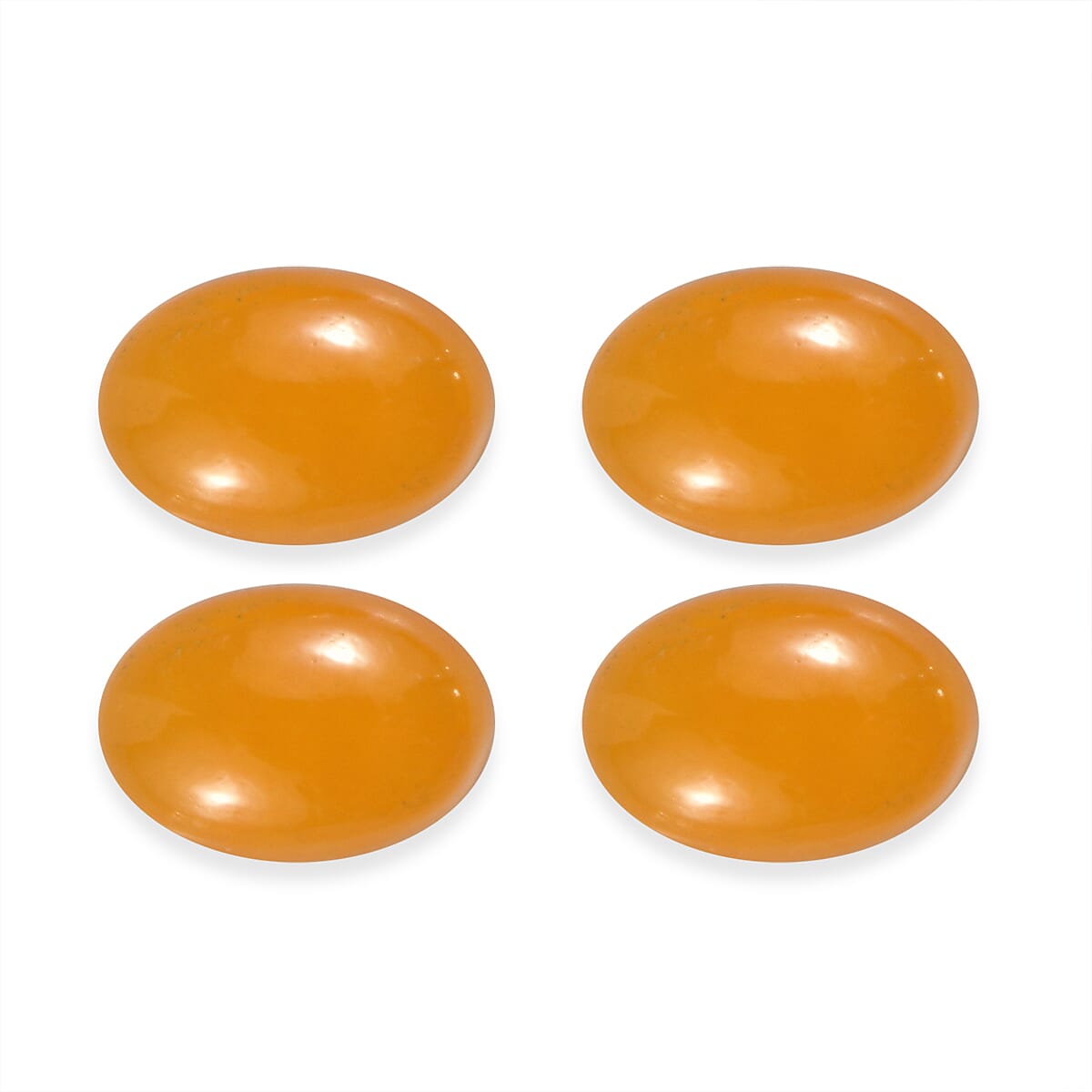 Honey Jade Set of 4 (Ovl 6x4 mm) 2.29 ctw