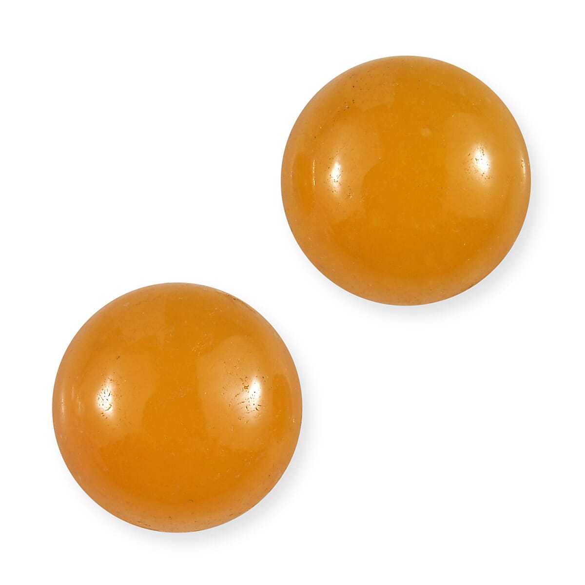 Honey Jade Set of 2 (Rnd 6 mm) 1.94 ctw
