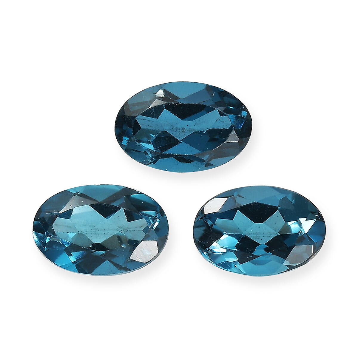 London Blue Topaz Set of 3 (Ovl 6x4 mm) 1.47 ctw
