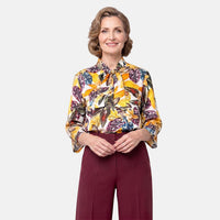 Lina Gabrielle Color Leaves Blouse-L