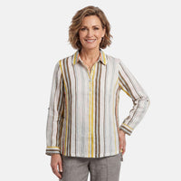 Lina Gabrielle Island Stripe Big Shirt-L