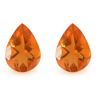 Premium Jalisco Fire Opal Set of 2 (Pear 7x5 mm) 0.95 ctw