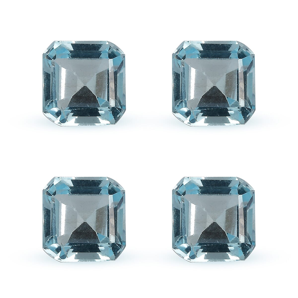 Sky Blue Topaz Set of 4 (Oct 5x5 mm) 2.80 ctw