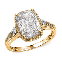 IGI Certified 14K Yellow Gold Luxuriant Lab Grown Diamond (E-F, VS) Ring (Size 10.0) 5.00 ctw