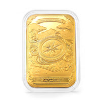 24K Gold Guiding Compass - Navigate Destiny Embossed Sheet (31x45.5mm) 10mg