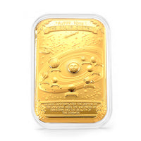 24k Gold Solar System Legacy - Wonders of the Cosmos Embossed Sheet (31x45.5mm) 10mg