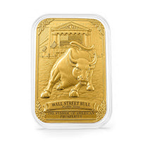 24K Yellow Gold Wall Street Bull Embossed Sheet (31x45.5mm) 10mg