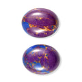 Mojave Purple Turquoise Set of 2 (Ovl 10x8 mm) 5.27 ctw - Sticky add to cart bar