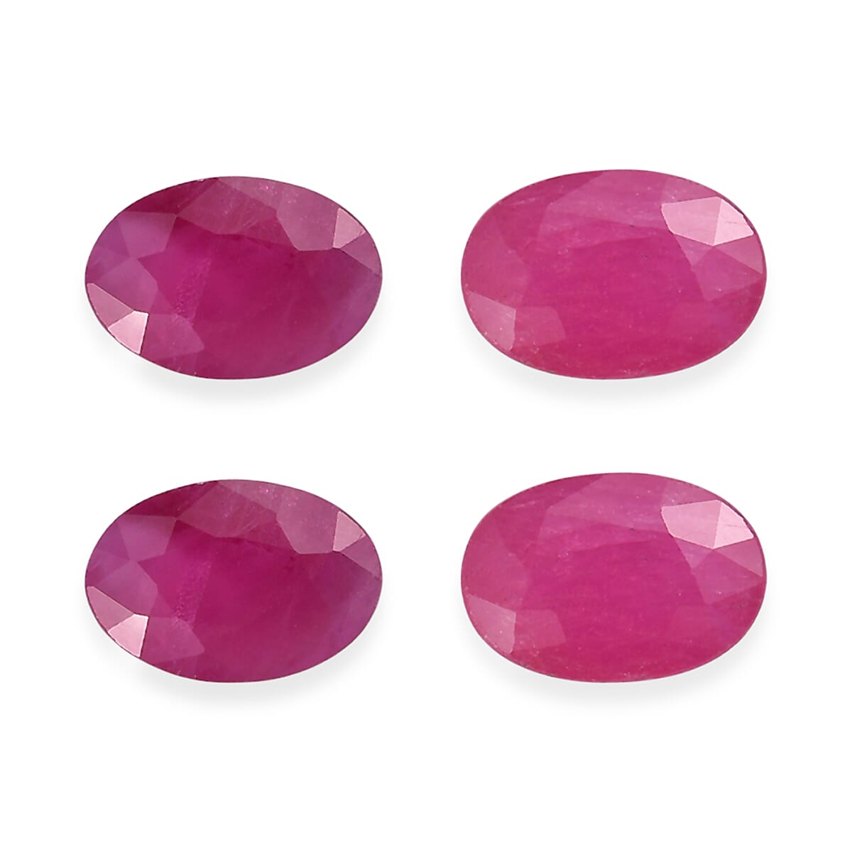 Niassa Ruby (FF) Set of 4 (Ovr 6x4 mm) 2.09 ctw