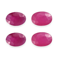 Niassa Ruby (FF) Set of 4 (Ovr 6x4 mm) 2.09 ctw