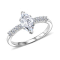 Luxuriant Lab Grown Diamond E-F VS 1.00 ctw Ring in 14K White Gold (Size 7.0) - Sticky add to cart bar