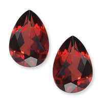 Premium Mozambique Garnet Set of 2 (Pear 10x7 mm) 3.53 ctw