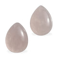 Rose Quartz Set of 2 (Pear 8x6 mm) 2.46 ctw - Sticky add to cart bar