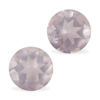 Rose Quartz Set of 2 (Rnd 8 mm) 3.08 ctw