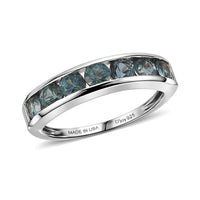 D'Joy Montana Sapphire Classic Band Ring in 18K Vermeil YG Over Sterling Silver (Size 10.0) 1.50 ctw