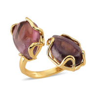 African Amethyst 15.00 ctw Ring (Adjustable) in Silvertone