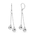 Hoop Earrings in Rhodium Over Sterling Silver 4.35 Grams - Sticky add to cart bar