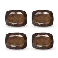 Chocolate Sapphire Set of 4 (Cush 8x6 mm) 7.30 ctw