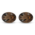 Smoky Quartz Set of 2 (Ovl 8x6 mm) 2.27 ctw - Sticky add to cart bar
