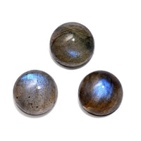 Premium Malagasy Labradorite Set of 3 (Rnd 8 mm) 6.54 ctw