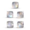 Rainbow Moonstone Set of 5 (Cush 4x4 mm) 1.88 ctw - Sticky add to cart bar