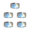 Premium Rainbow Moonstone Set of 5 (Cush 5x3 mm) 1.25 ctw - Sticky add to cart bar