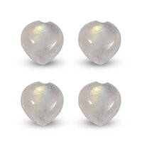 Rainbow Moonstone Set of 4 (Hrt 5 mm) 2.15 ctw