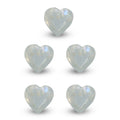 Rainbow Moonstone Set of 5 (Hrt 6 mm) 3.73 ctw - Sticky add to cart bar