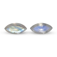 Rainbow Moonstone Set of 2 (Mrq 12x6 mm) 2.82 ctw