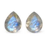Rainbow Moonstone Set of 2 (Pear 10x8 mm) 4.06 ctw
